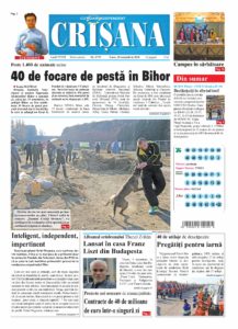 Crișana, 2018. november 19 hétfő, 1. oldal-1